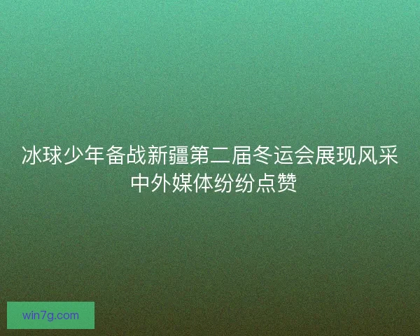 冰球少年备战新疆第二届冬运会展现风采 中外媒体纷纷点赞 冰球少年备战新疆第二届冬运会展现风采 中外媒体纷纷点赞